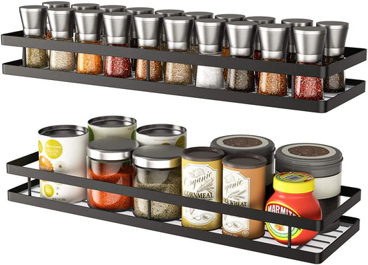 Metal Spice Rack Organiser Wall Mounted