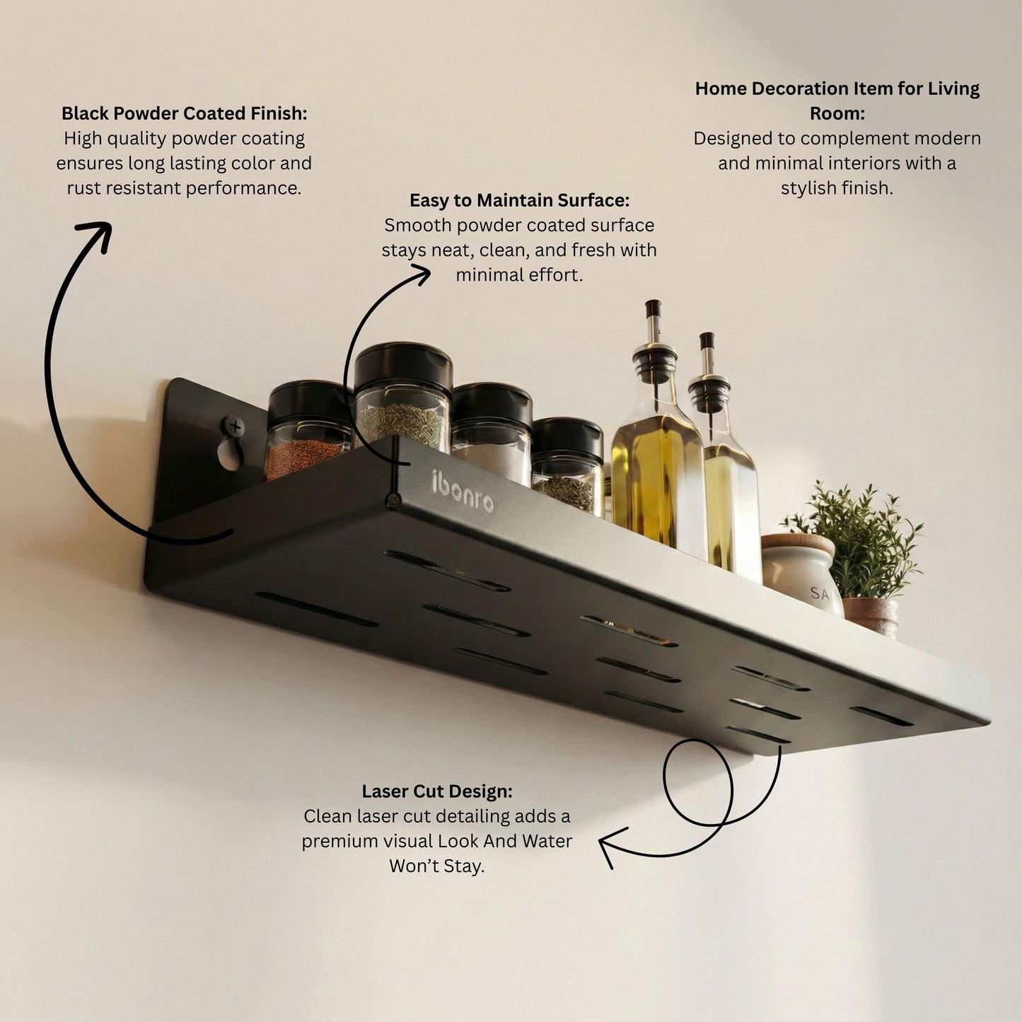 Ibonro | Wall Shelves For Kitchen, Bedroom , Living Room